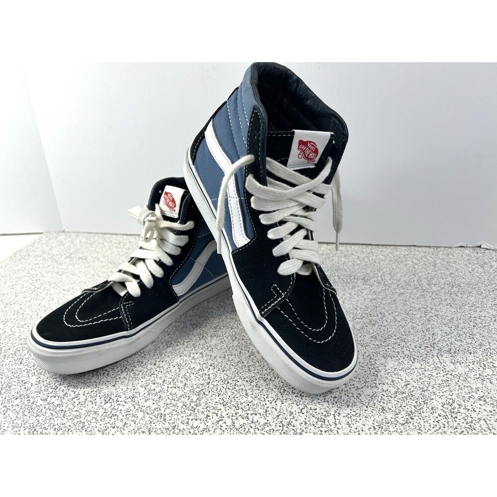 VANS Sk8-HI Navy Classic High Top Sneakers Shoes Men's Size 6.5/Women's Size 8